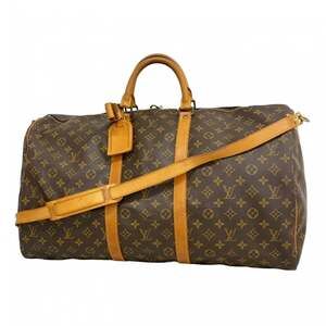 LOUIS VUITTON Brown Monogram Boston Bag